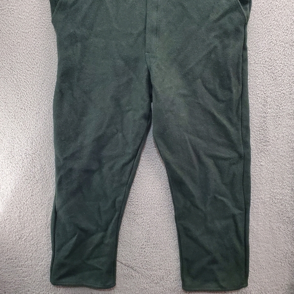 Vintage Codet Bib Overalls Mens XL Green Wool Canada Hunting Outdoors Pants - Picture 5 of 11